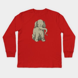 Baby Elephant Kids Long Sleeve T-Shirt